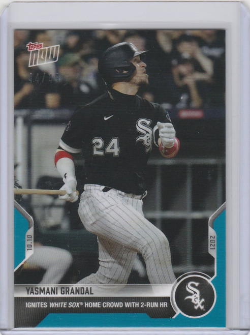 2021 Topps Now Parallel #949 YASMANI GRANDAL CHICAGO WHITE SOX 44/49