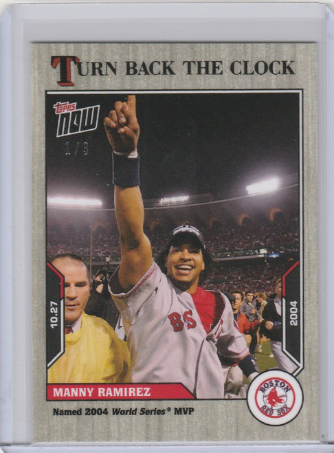 2021 Topps TURN BACK THE CLOCK ASH PARALLEL #210 MANNY RAMIREZ RED SOX 1/3