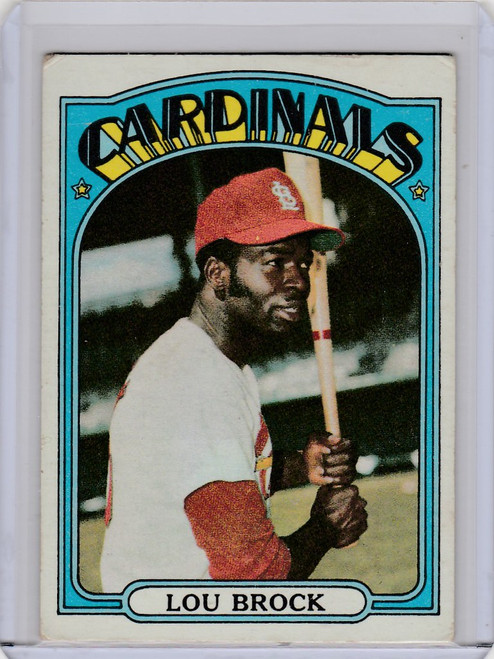 1972 Topps Baseball #200 Lou Brock St Louis Cardinals EX