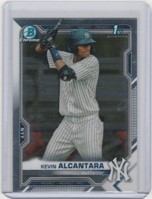 2021 Bowman Chrome #BCP97 Kevin Alcantara New York Yankees
