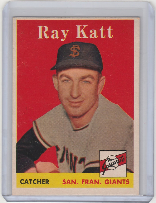 1958 Topps #284 Ray Katt San Francisco Giants EXMT