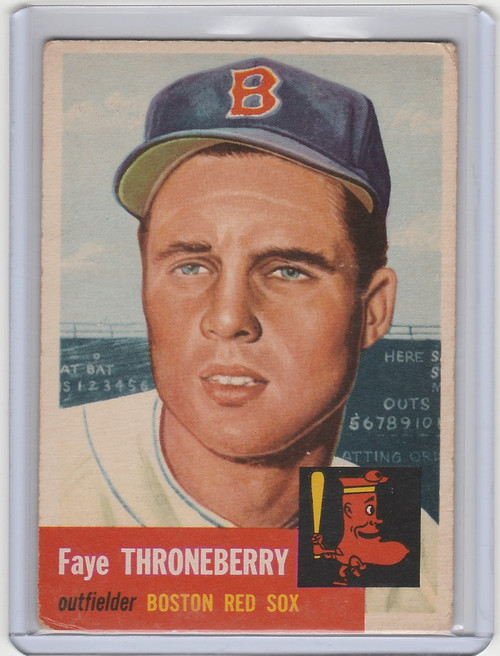 1953 Topps #49 Faye Throneberry Boston Red Sox EX+