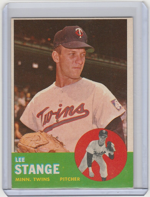 1963 Topps #246 Lee Stange Minnesota Twins EXMT Pitchers