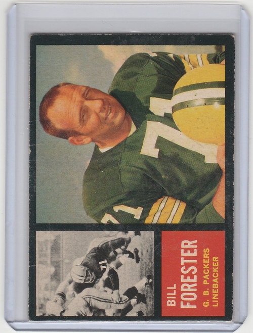 1962 Topps #73 Bill Forester Green Bay Packers EX