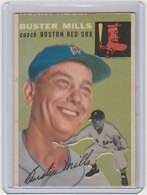 1954 Topps #227 Buster Mills Boston Red Sox EX