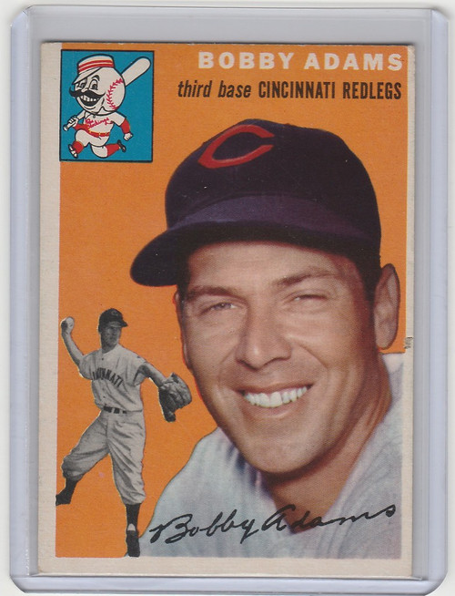 1954 Topps #123 Bobby Adams Cincinnati Reds EXMT