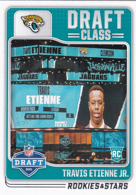 2021 Panini Rookies & Stars Draft Class #DC-14 Travis Etienne Jr. RC Jaguars