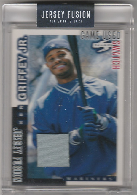 2021 Jersey Fusion Game Used Swatch Ken Griffey Jr Seattle Mariners Score