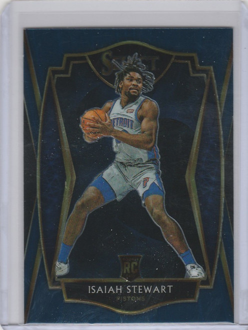 2020-21 Panini Select Blue #191 Isaiah Stewart Detroit Pistons