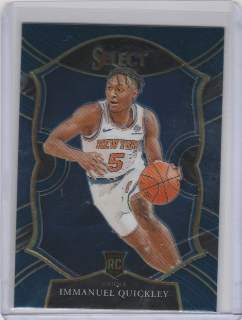 2020-21 Panini Select Blue #85 Immanuel Quckley New York Knicks