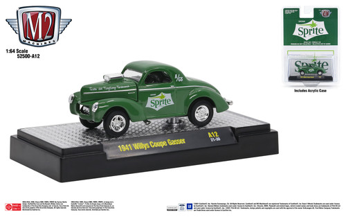 M2 Machines Coca-Cola Release A12 1941 Willys Coupe Gasser Sprite