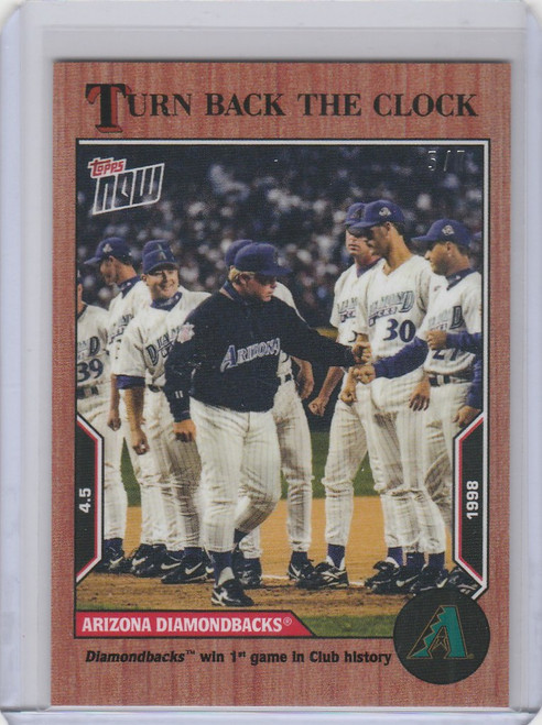 2022 TOPPS TURN BACK THE CLOCK CHERRY PARALLEL #6 ARIZONA DIAMONDBACKS 5/7