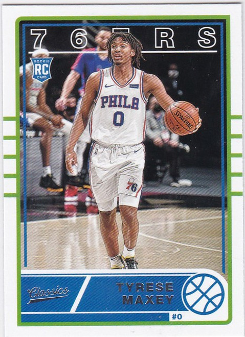 2020-21 Panini Chronicles Classics #631 Tyrese Maxey RC Philadelphia 76ers