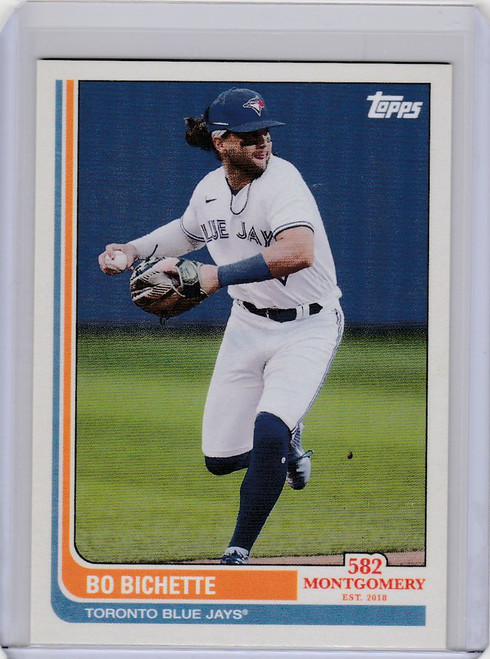 2022 Topps 582 Montgomery Club Set #3 Lost Designs #12 Bo Bichette Blue Jays