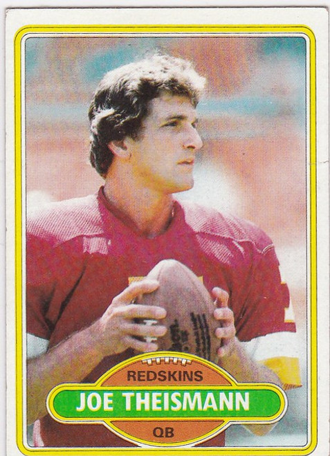 1980 Topps #475 Joe Theismann  Washington Redskins