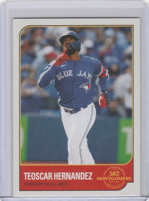 2022 TOPPS MONTGOMERY 582 SET #9 TEOSCAR HERNANDEZ TORONTO BLUE JAYS