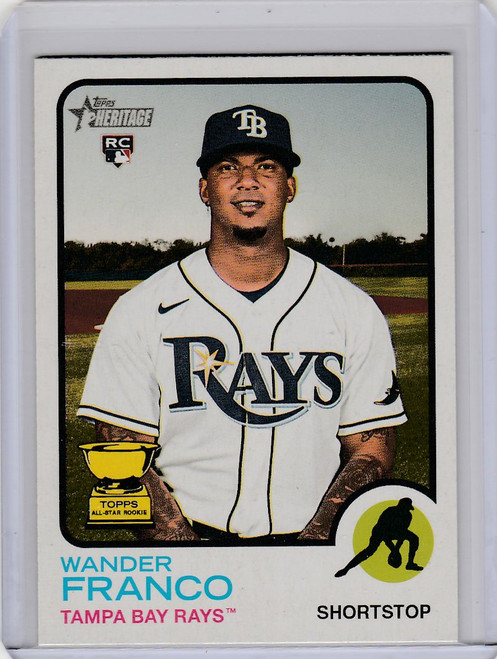 2022 Topps Heritage Color Swap #347 Wander Franco Tampa Bay Rays