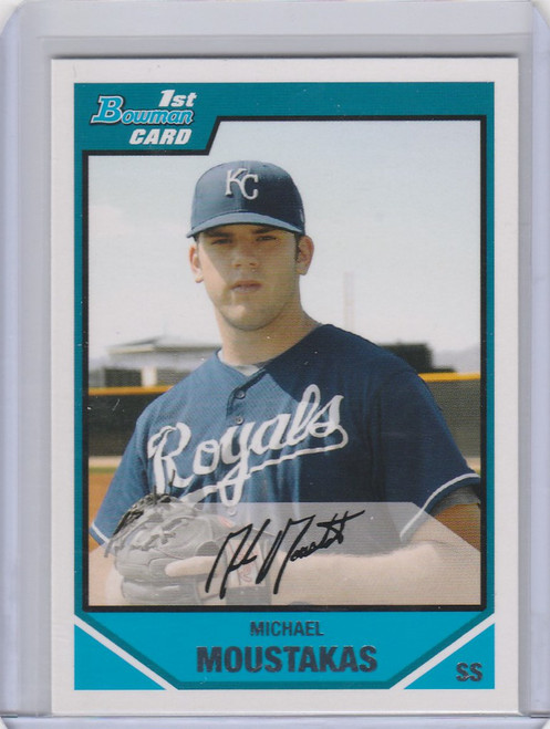 2007 Bowman Draft #BDDP53 Mike Moustakas Kansas City Royals