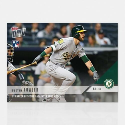 2018 TOPPS NOW #197 1ST CAREER HIT COME AGAINST FORMER TEAM - DUSTIN FOWLER