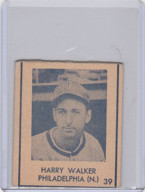 1948 R346 Blue Tint #39 Harry Walker Philadelphia Phillies