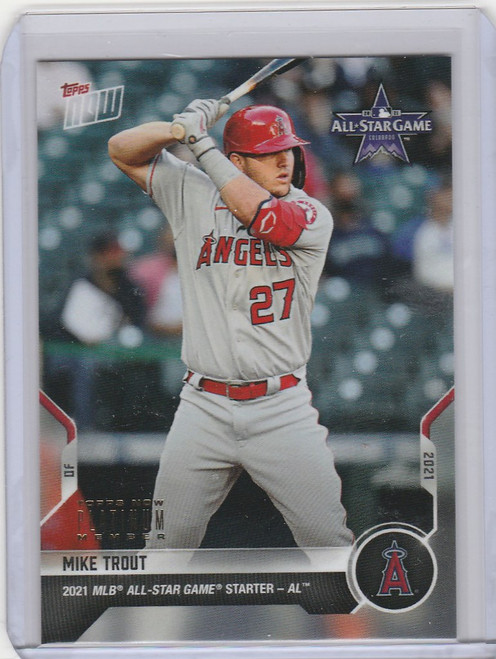 2021 Topps Now Platinum All Star Game #ASG-11 Mike Trout Los Angeles Angels