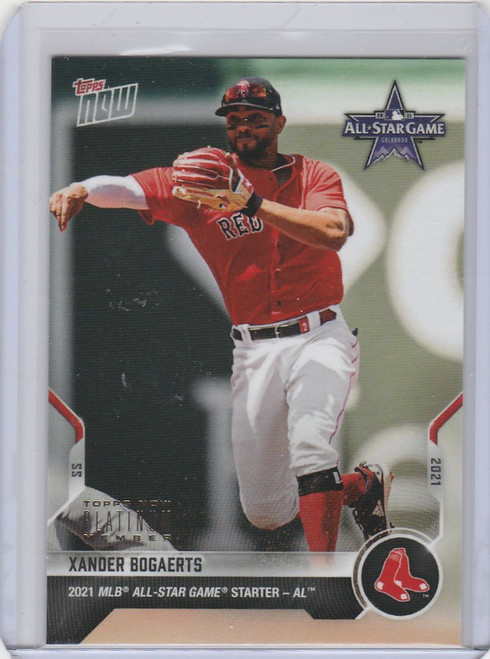 2021 Topps Now Platinum All Star Game #ASG-9 Xander Bogaerts Boston Red Sox