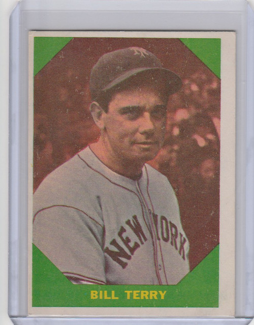 1960 Fleer Baseball Greats #52 Bill Terry New York Giants EXMT