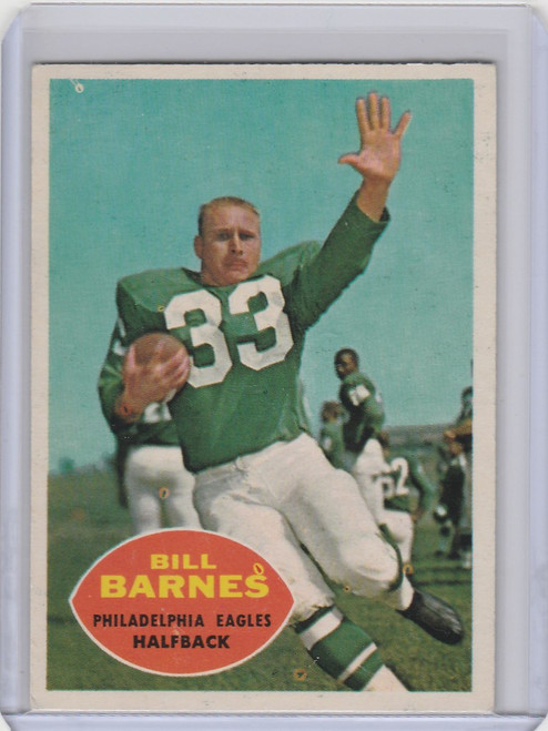 1960 Topps #84 Bill Barnes Philadelphia Eagles EXMT