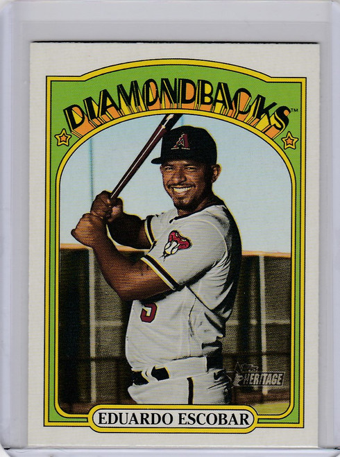 2021 Topps Heritage #237 Eduardo Escobar Arizona Diamondbacks