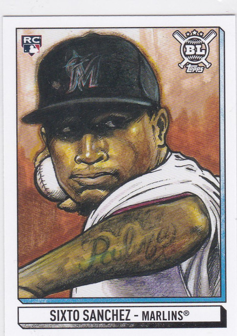 2021 Topps Big League #ATG-SS Art of the game Sixto Sanchez Miami Marlins RC