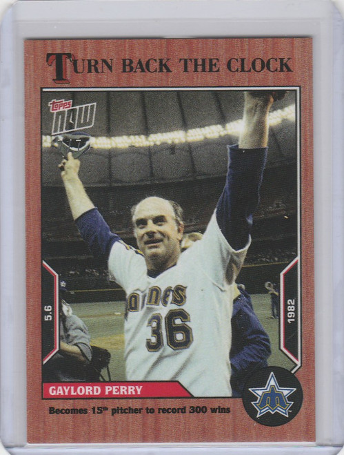 2022 TOPPS TURN BACK THE CLOCK CHERRY PARALLEL #37 GAYLORD PERRY MARINERS 7/7