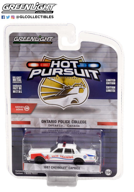 Greenlight 1:64 Hot Pursuit Series 39 1987 Chevrolet Caprice Ontario Canada