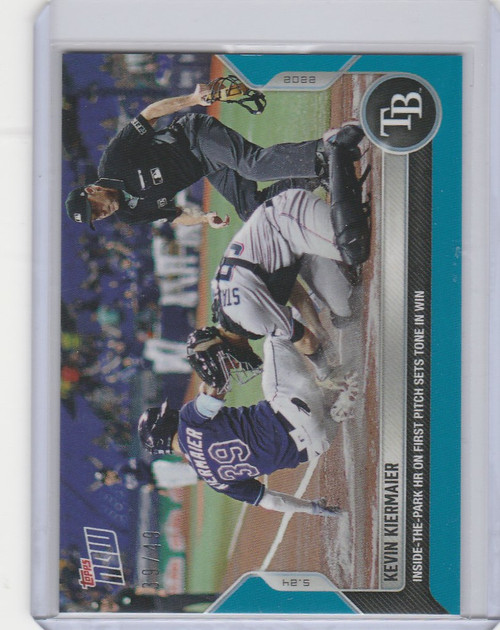 2022 TOPPS NOW PARALLEL #230 KEVIN KIERMAIER TAMPA BAY RAYS 39/49