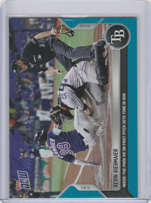 2022 TOPPS NOW PARALLEL #230 KEVIN KIERMAIER TAMPA BAY RAYS 20/49