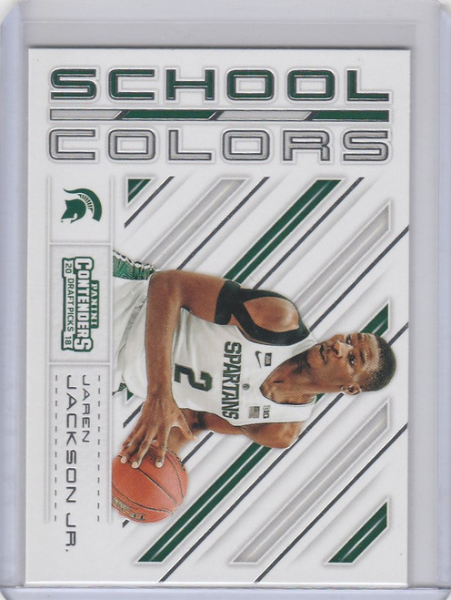 2018-19 Panini Contenders #4 Jaren Jackson Michigan State School Colors