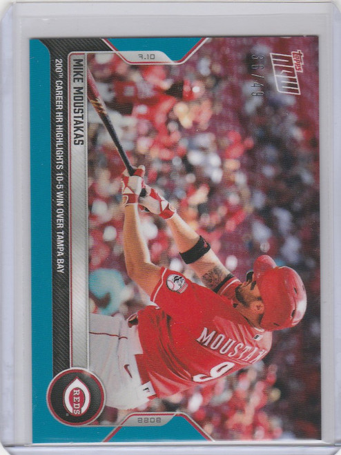 2022 TOPPS NOW PARALLEL #506 MIKE MOUSTAKAS CINCINNATI REDS 36/49