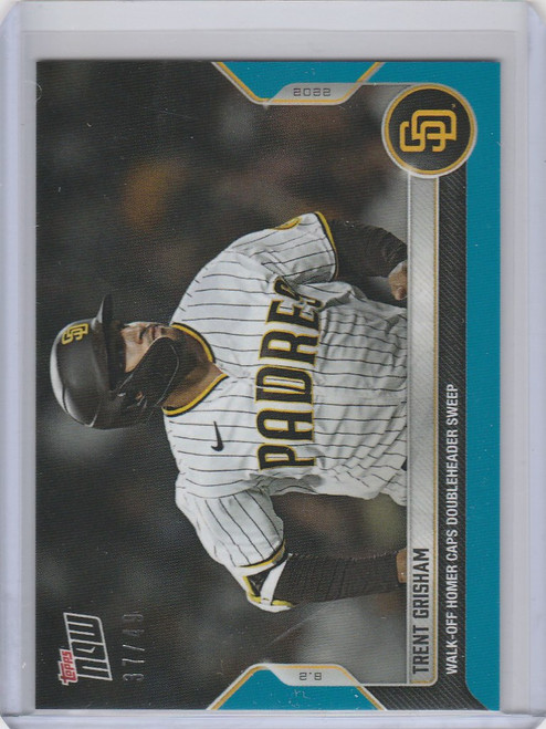 2022 TOPPS NOW PARALLEL #640 TRENT GRISHAM SAN DIEGO PADRES 37/49