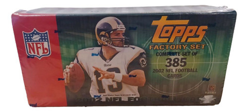 2002 Topps Football Factory Set Sealed with Tom Brady 1st Topps Card