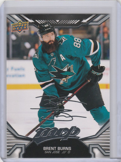 2022-23 Upper Deck MVP Silver Script #20 Brent Burns San Jose Sharks