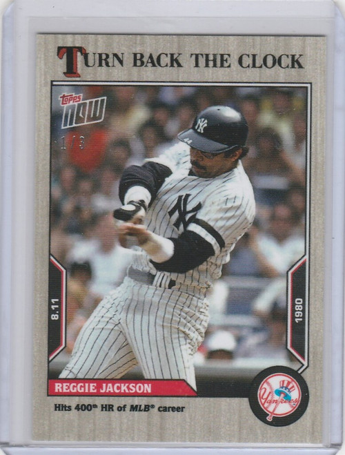 2022 TOPPS TURN BACK THE CLOCK ASH PARALLEL #134 REGGIE JACKSON YANKEES 1/3