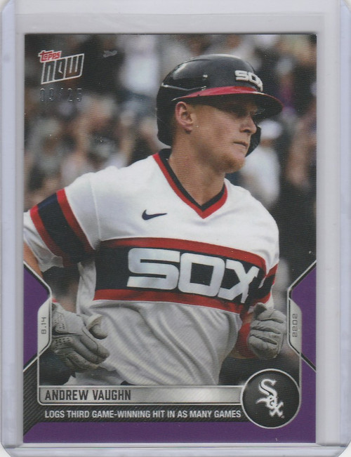 2022 TOPPS NOW PARALLEL #710 ANDREW VAUGHN CHICAGO WHITE SOX 9/25