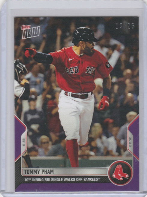 2022 TOPPS NOW PARALLEL #698 TOMMY PHAM BOSTON RED SOX 19/25