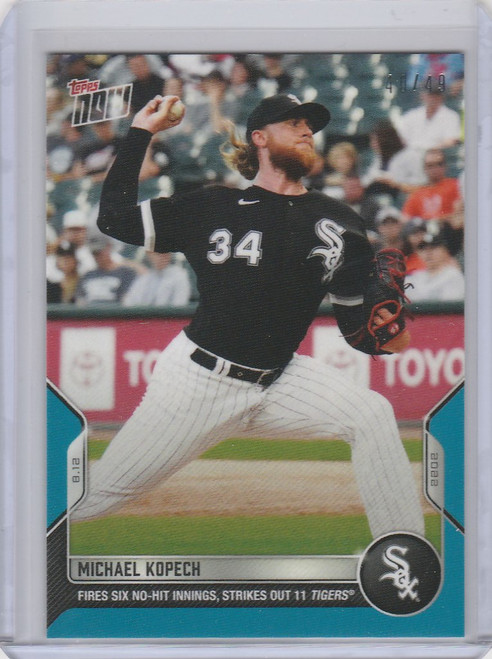 2022 TOPPS NOW PARALLEL #696 MICHAEL KOPECH CHICAGO WHITE SOX 40/49