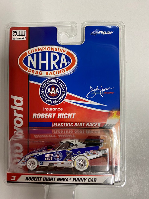 AUTO WORLD NHRA DRAG RACING SC347 R23 Slot Car Robert Hight NHRA Funny Car CHASE