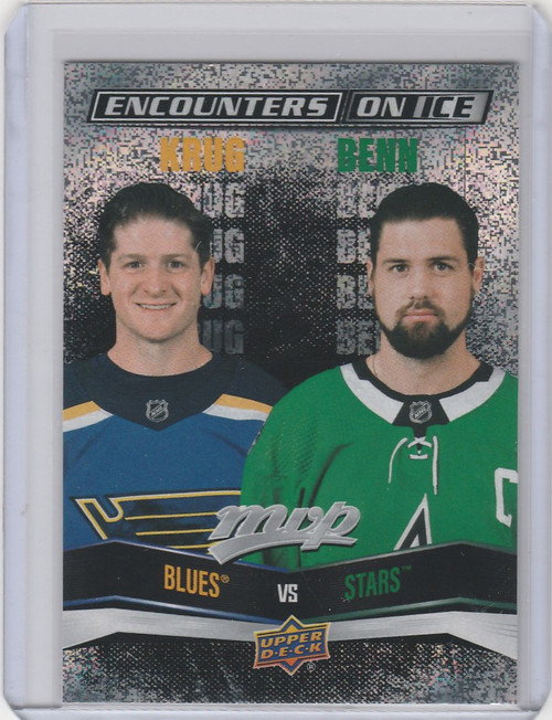 2022-23 Upper Deck MVP Encounters on Ice #EI18 Torey Krug/Jamie Benn Blues/Stars