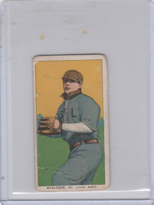 1909 T206 John McAleese St Louis Browns - Piedmont Back