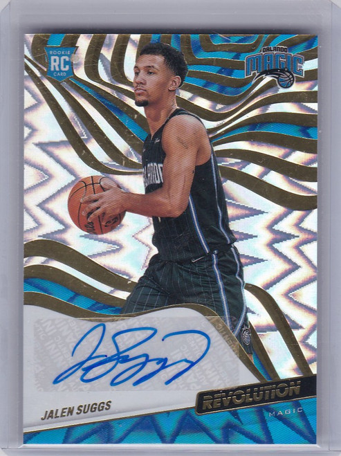 2021-22 Revolution #RA-JSG Jalen Suggs Auto Fractal RC 90/100 Oralndo Magic