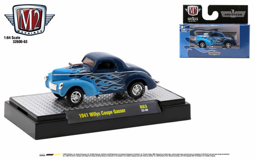 M2 Machines 1:64 Detroit Muscle Release 63 1941 Willys Coupe Gasser