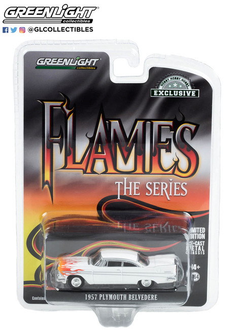 Greenlight 1:64 Flames The Series 1957 Plymouth Belvedere Hobby Exclusive