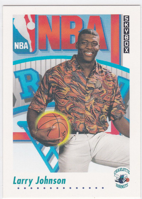 1992 Skybox #513 Larry Johnson RC NBA Draft Charlotte Hornets